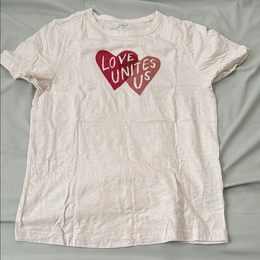 Cream Love Unites Us T-Shirt